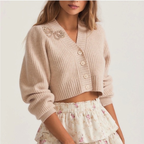 LOVESHACKFANCY Cardigan Sweater - Picture 1 of 6